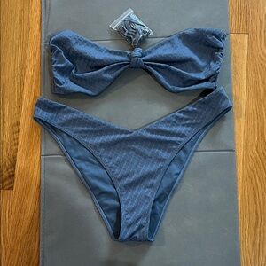 Abercrombie & Fitch Navy Bikini Set